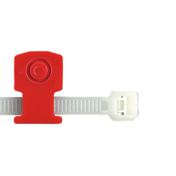 Panduit Cable Tie Mount, Knock-In Low Prof, Red KIMS-H366-M2